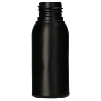 50 ml fles Basic Round HDPE zwart 24.410