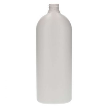 1000 ml fles Basic Oval HDPE wit 28.410