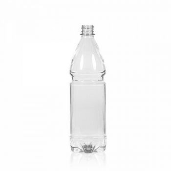 1000 ml fles Water PET transparant 28PCO