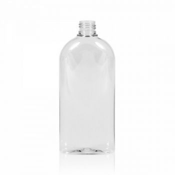 300 ml fles Basic Oval PET transparant 24.410