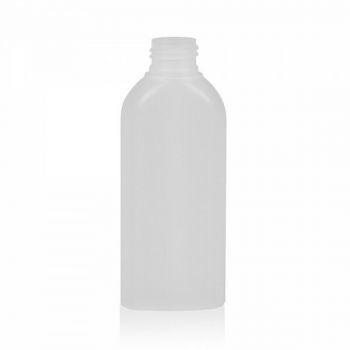 125 ml fles Basic Oval HDPE naturel 24.410
