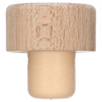 Wooden Topped PE Cork 15.6mm