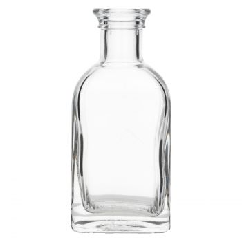 100 ml Apotheker carre glass clear 15Cork, 200g