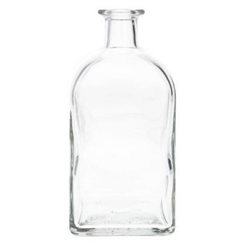 700 ml Apotheker Carre glass clear 18Cork, 600g
