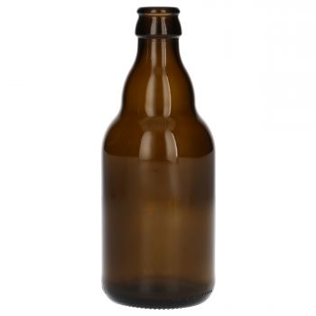 330 ml Steinie glass brown CC26, 255g