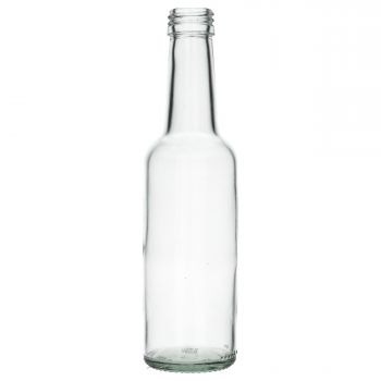 250 ml Geradhals glass clear PP28, 219g