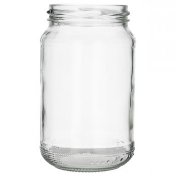 375 ml Twistoff jar round glass clear TO63, 170g