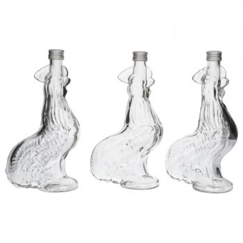 Rooster glass clear