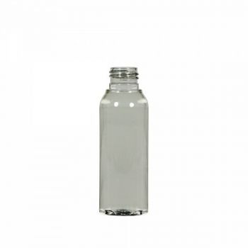 100 ml fles Basic Round 100% gerecycled PET MOPET transparant 24.410