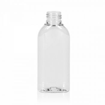 100 ml fles Basic Oval PET transparant 24.410