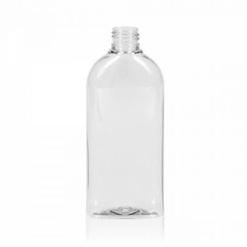 200 ml fles Basic Oval PET transparant 24.410
