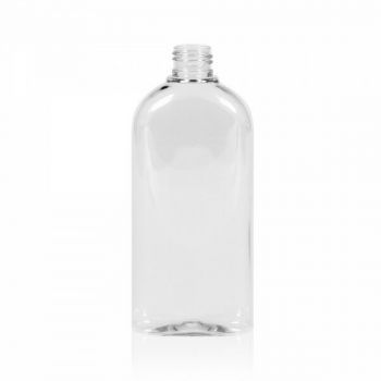 250 ml fles Basic Oval PET transparant 24.410