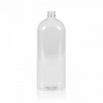 1000 ml fles Basic Oval PET transparant 28.410