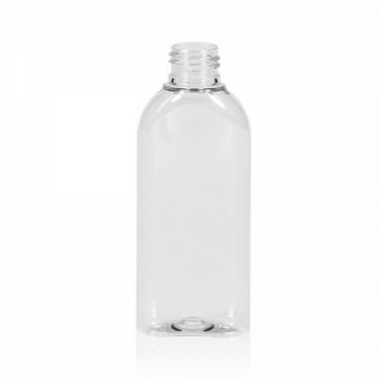 125 ml fles Basic Oval PET transparant 24.410